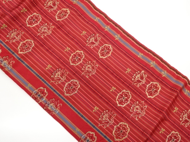 JAPANESE NAGOYA OBI / MATELASSE / WOVEN FLOWER